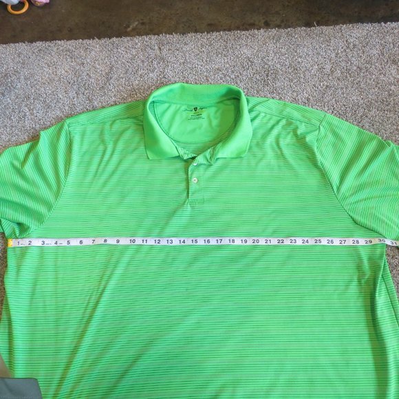 DAVID TAYLOR SIZE 4XL GREEN PRO GOLF SHIRT POLO #131 - Picture 3 of 6